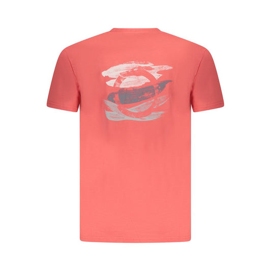 Trussardi Pink Cotton Men T-Shirt TR-36618-M
