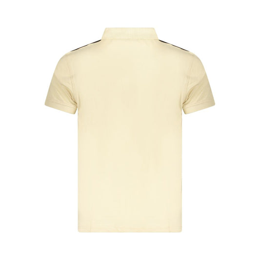 Cavalli Class Beige Cotton Men Polo Shirt CA-36663-M