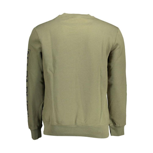 Napapijri Green Cotton Men Sweater