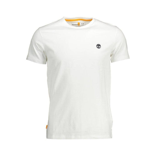 Timberland White Organic Cotton Men T-Shirt TI-37873-S