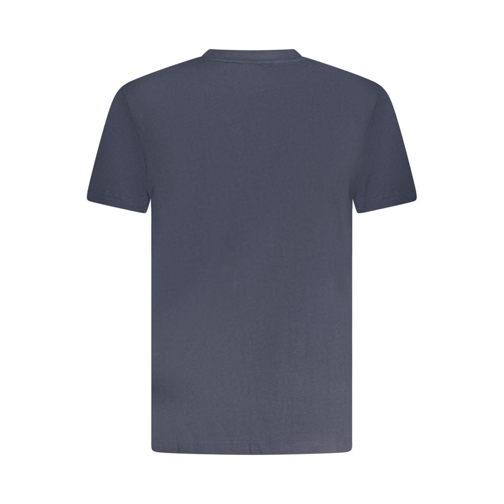 Back view of Armata Di Mare Blue Cotton Men T-Shirt showcasing classic design and premium fabric, perfect for casual wear.
