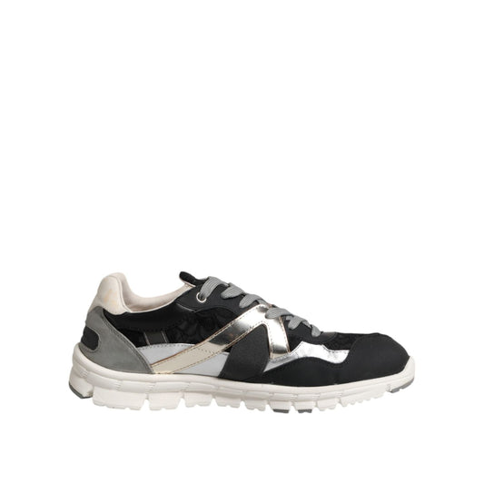 Dolce & Gabbana Multicolor Suede Low Top Men Sneaker Shoes