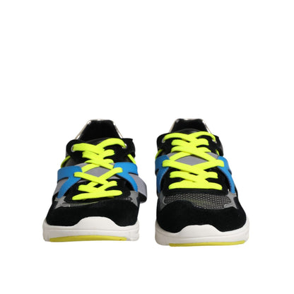 Dolce & Gabbana Multicolor Lace Up Low Top Men Sneakers Shoes