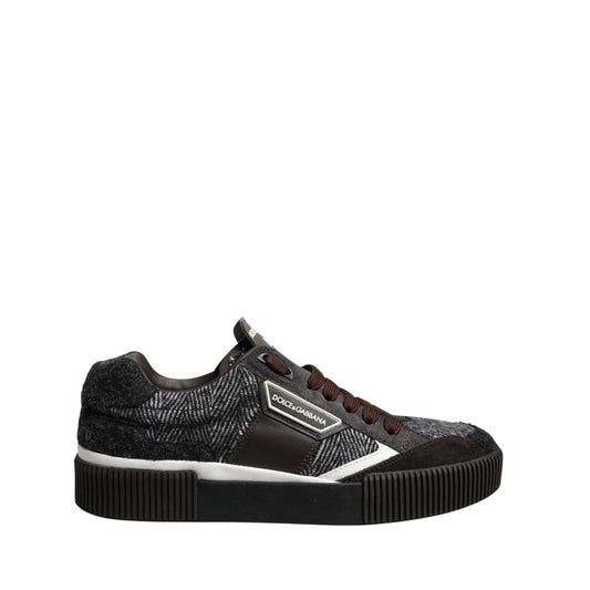 Dolce & Gabbana Multicolor Leather Low Top Sneakers Shoes
