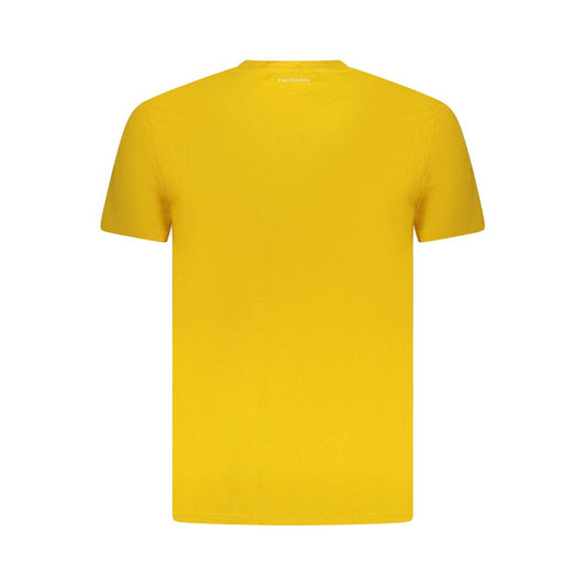 Trussardi Yellow Cotton Men T-Shirt TR-36625-XXL