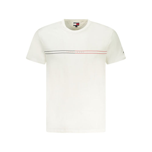 Tommy Hilfiger White Cotton Men T-Shirt TO-38462-S