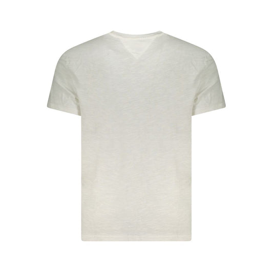 Tommy Hilfiger White Cotton Men T-Shirt TO-38458-S