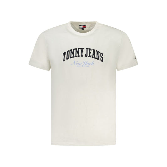 Tommy Hilfiger White Cotton Men T-Shirt TO-38474-XL