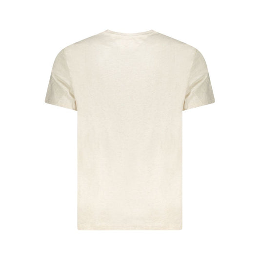 Tommy Hilfiger Beige Cotton Men T-Shirt TO-38538-S