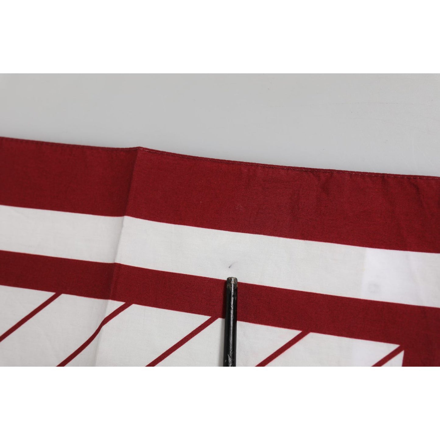 Dolce & Gabbana White Red DG Logo Square Men Foulard Scarf