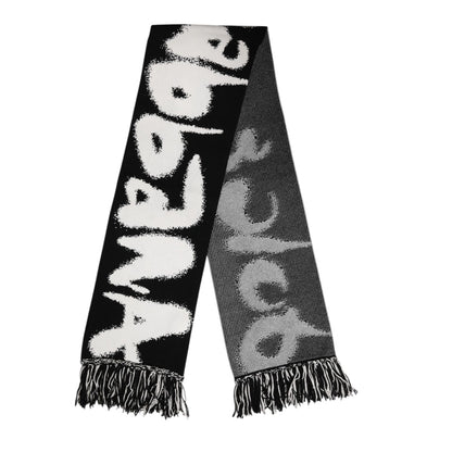 Dolce & Gabbana Black Logo Neck Warmer Wrap Men Shawl Scarf