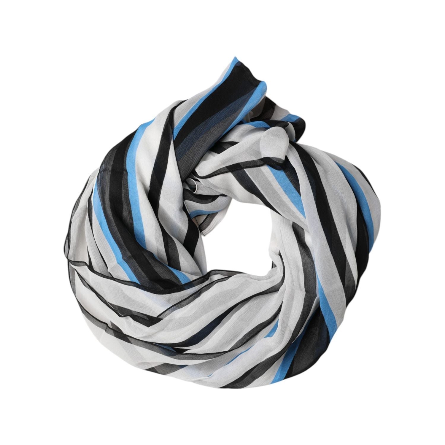 Dolce & Gabbana Multicolor Striped Neck Warmer Wrap Scarf