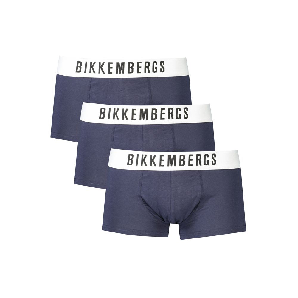 Bikkembergs Blue Polyester Men's Boxer Underwear