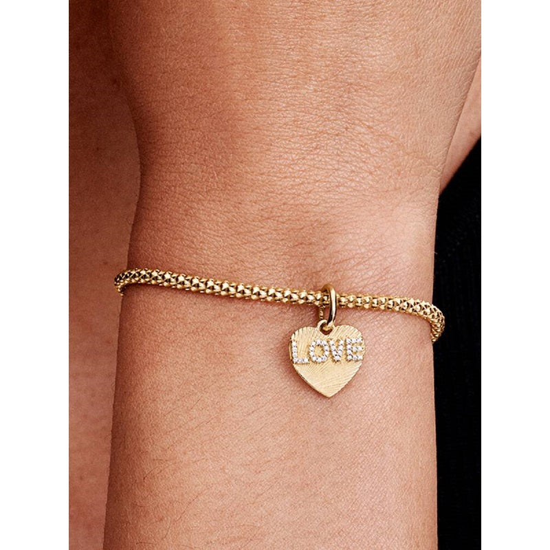 PANDORA CHARMS Mod. ENGRAVABLE LOVE HEART DANGLE