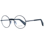 Yohji Yamamoto Gray Unisex Glasses Frame in full-rim monel material with demo lenses, style panto.
