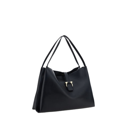Ferragamo Black Calf Leather Bos Taurus Handbag 1728,72470364320,Bags,Black,Ferragamo,Handbags - Bags,New with tags,Women