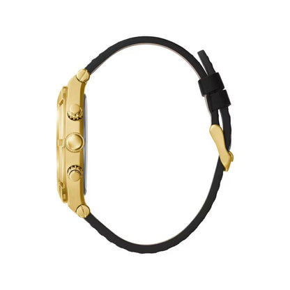 Guess Black Leather Bracelet Watch