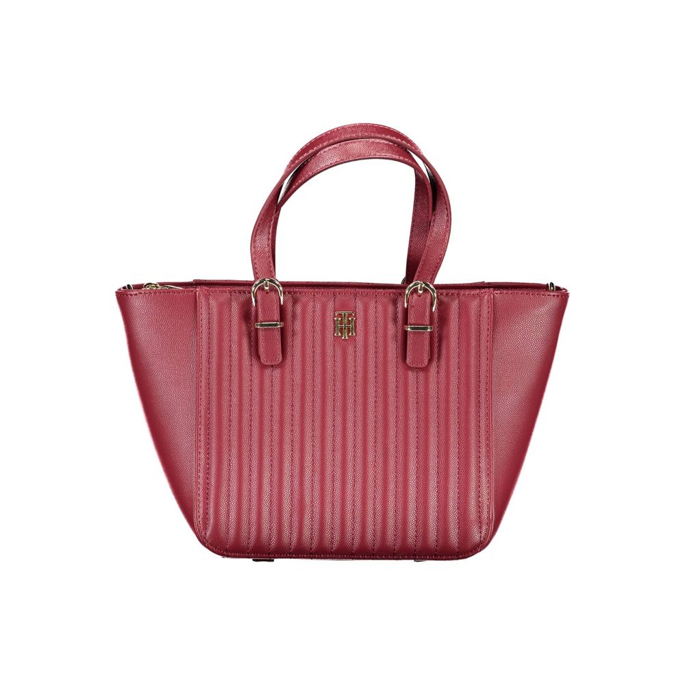 Tommy Hilfiger Red Polyurethane Women Handbag
