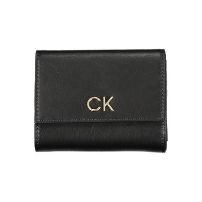 Calvin Klein Black Polyurethane Women Wallet