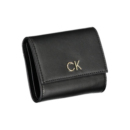 Calvin Klein Black Polyurethane Women Wallet