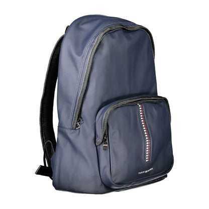 Tommy Hilfiger Blue Polyurethane Men's Backpack 1728,67403481248,Backpacks - Bags,Bags,Blue,Men,New with tags,Tommy Hilfiger