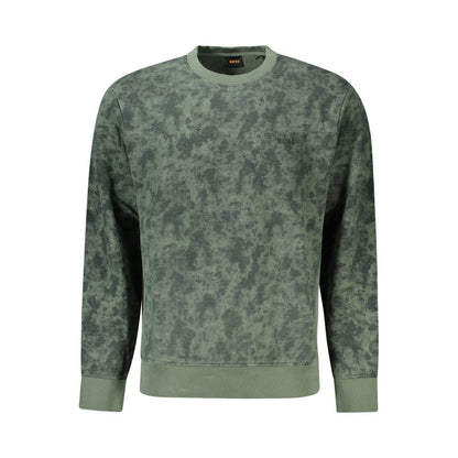 Hugo Boss Green Cotton Sweatshirt