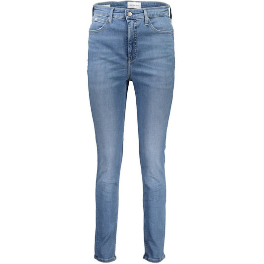 Calvin Klein Blue Cotton Women Jeans