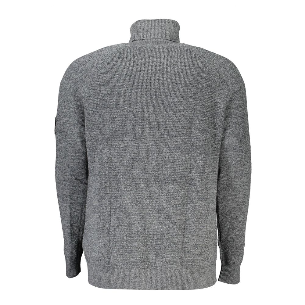 Calvin Klein Grigio Wool Men Sweater