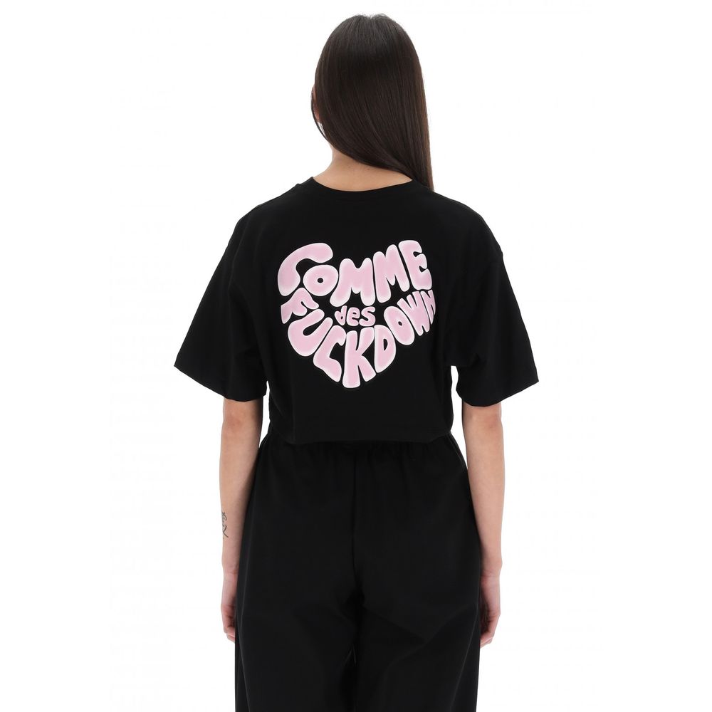 Comme Des Fuckdown Black Cotton T-Shirt