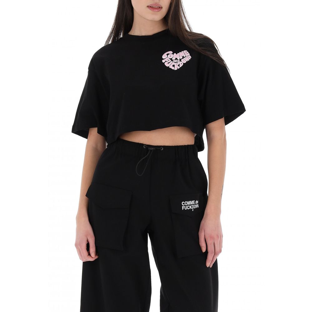 Comme Des Fuckdown Black Cotton T-Shirt