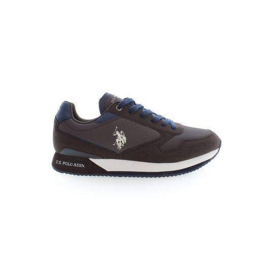 U.S. POLO ASSN. Brown Polyester Sneaker US-14566-EU42/US9