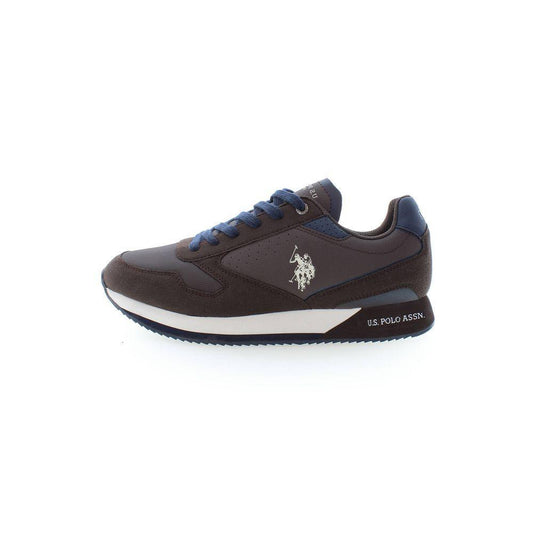 U.S. POLO ASSN. Brown Polyester Sneaker US-14566-EU42/US9
