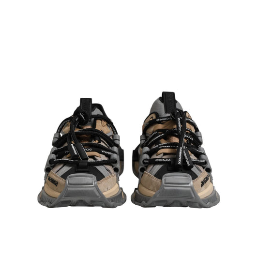 Dolce & Gabbana Multicolor Panelled Space Sneakers Shoes