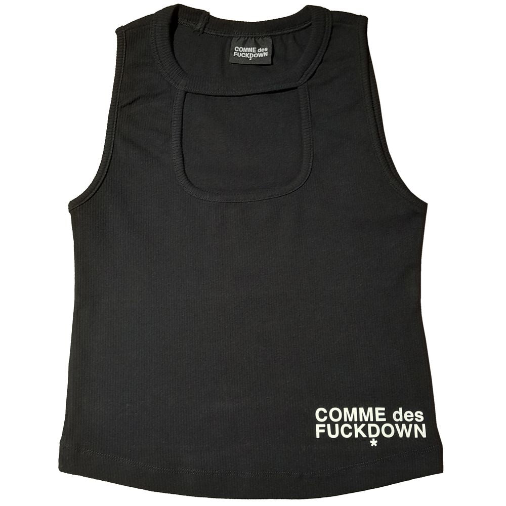 Comme Des Fuckdown Black Cotton T-Shirt