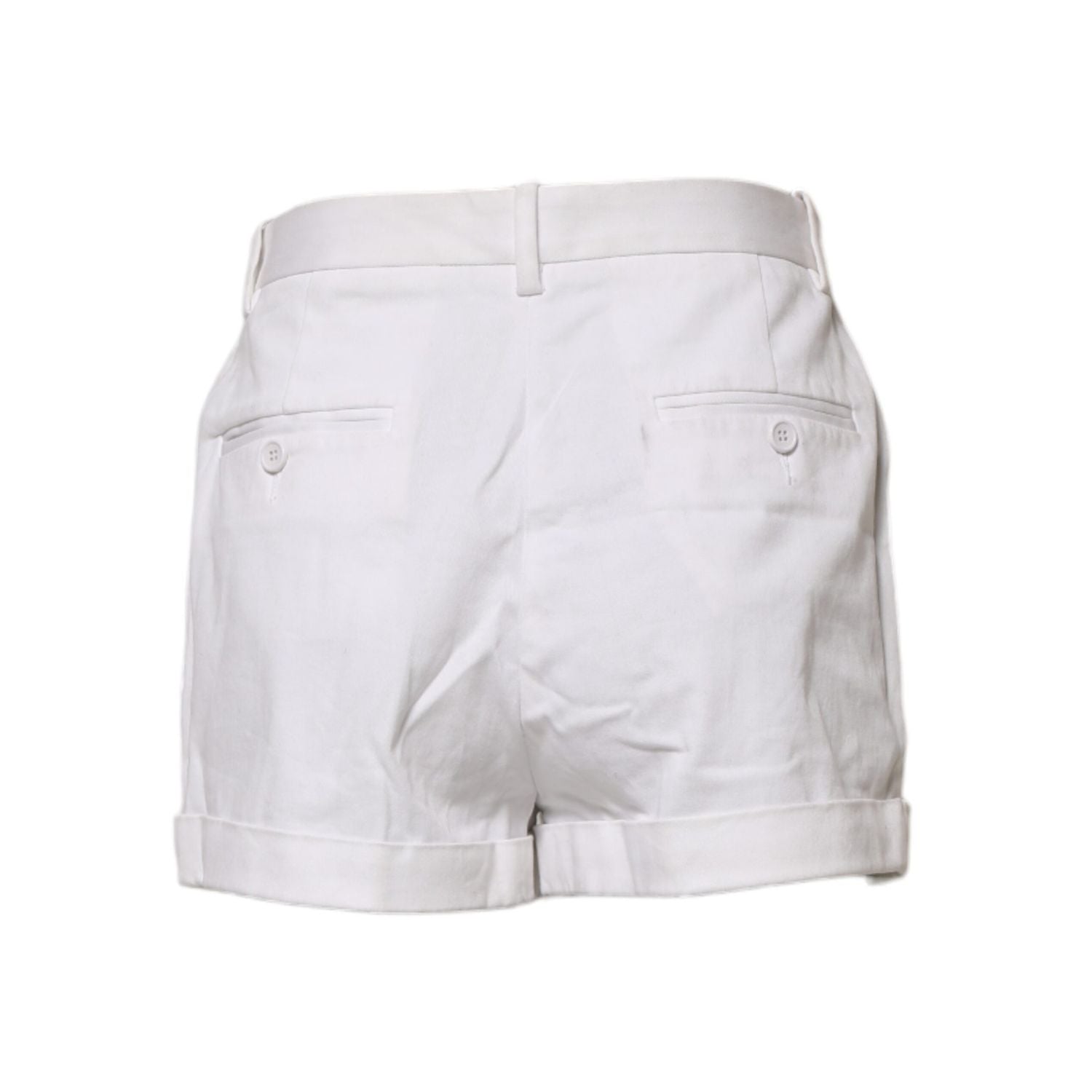 Dolce & Gabbana White Cotton Mid Waist Women Bermuda Shorts