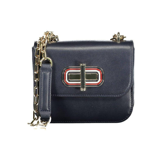 Tommy Hilfiger Blue Leather Handbag