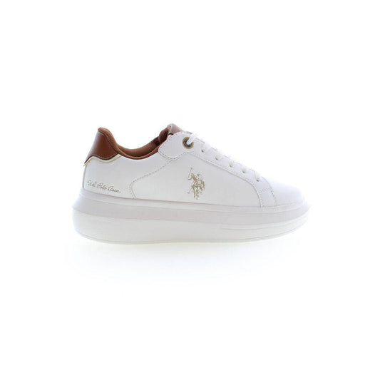 U.S. POLO ASSN. White Polyester Sneaker US-14044-EU40/US10
