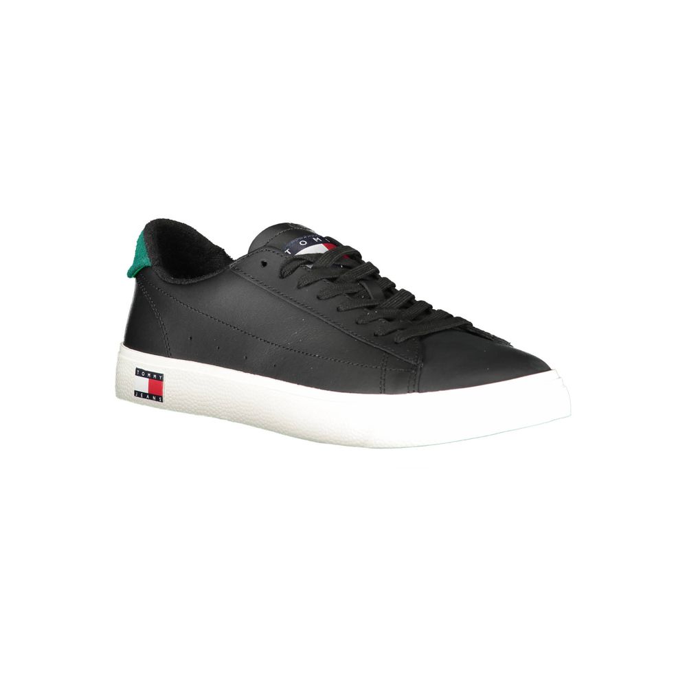 Tommy Hilfiger Black Polyester Sneaker