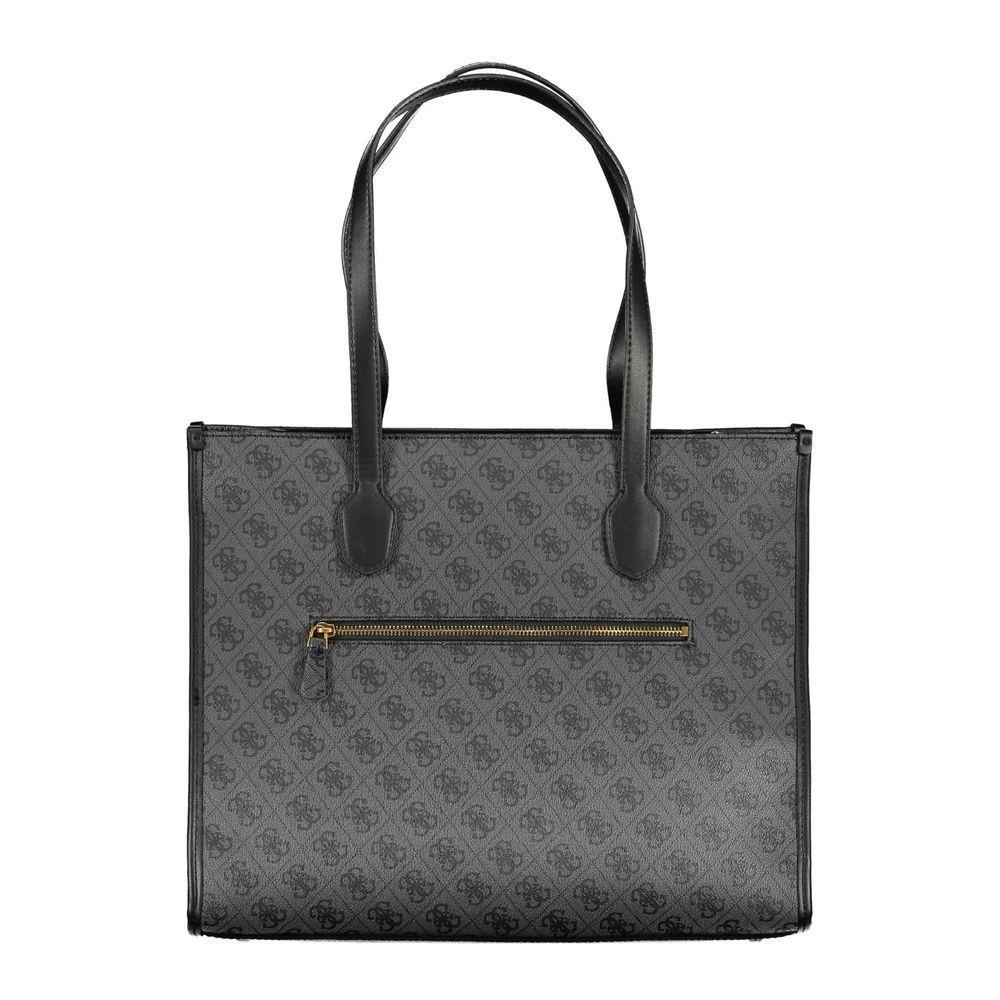 Front view with bag zipped and handles upright.