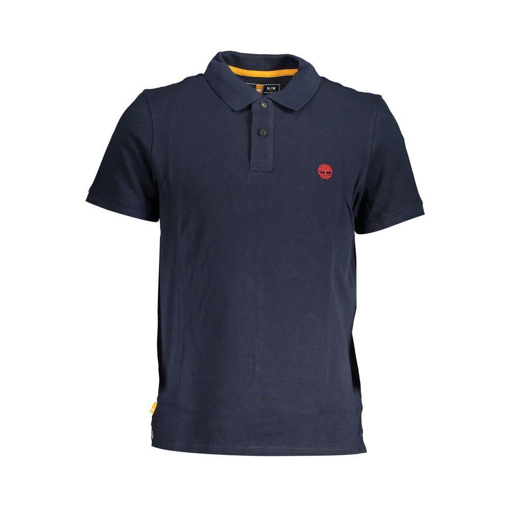 Timberland Blue Cotton Polo Shirt TI-18608-L