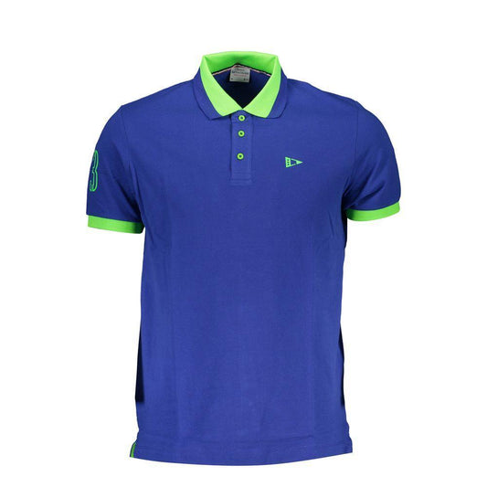 Scuola Nautica Blue Cotton Polo Shirt SC-22679-L