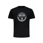 Napapijri Black Cotton T-Shirt NA-29520-XXL