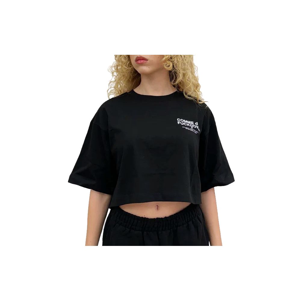 Comme Des Fuckdown Black Cotton T-Shirt