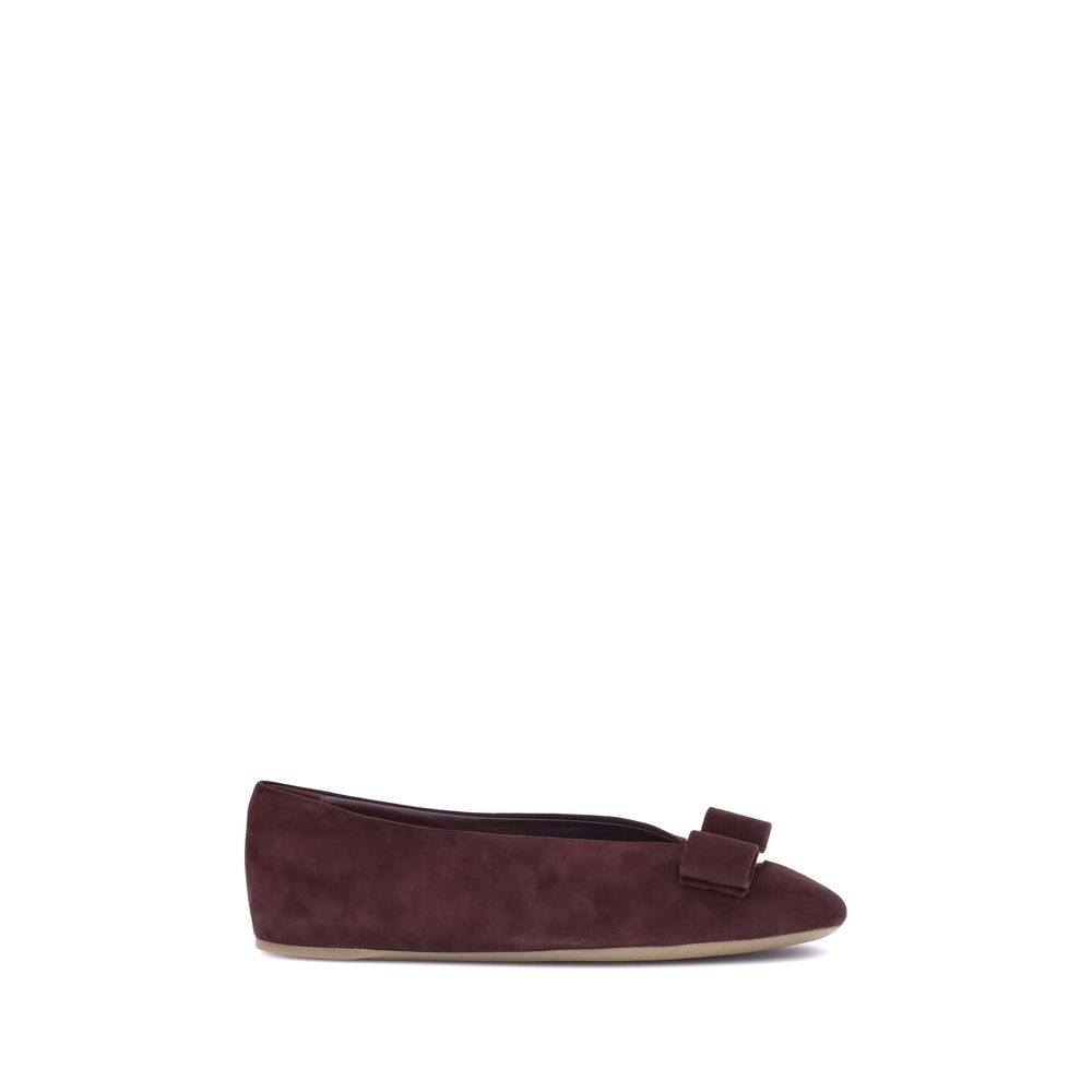 Ferragamo Bordeaux Goatskin Ballet Flats1728,72470364320,Ballet Flats - Flats - Shoes,Bordeaux,EU35.5/US5.5,EU36.5/US6.5,EU38/US8,Ferragamo,Flats - Shoes,New with tags,Shoes,Women