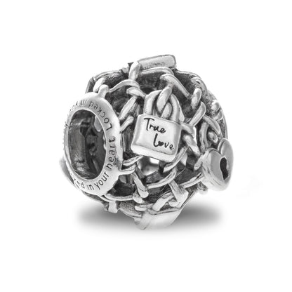 PANDORA Mod. OPENWORK CHAIN LINK PADLOCK CHARM