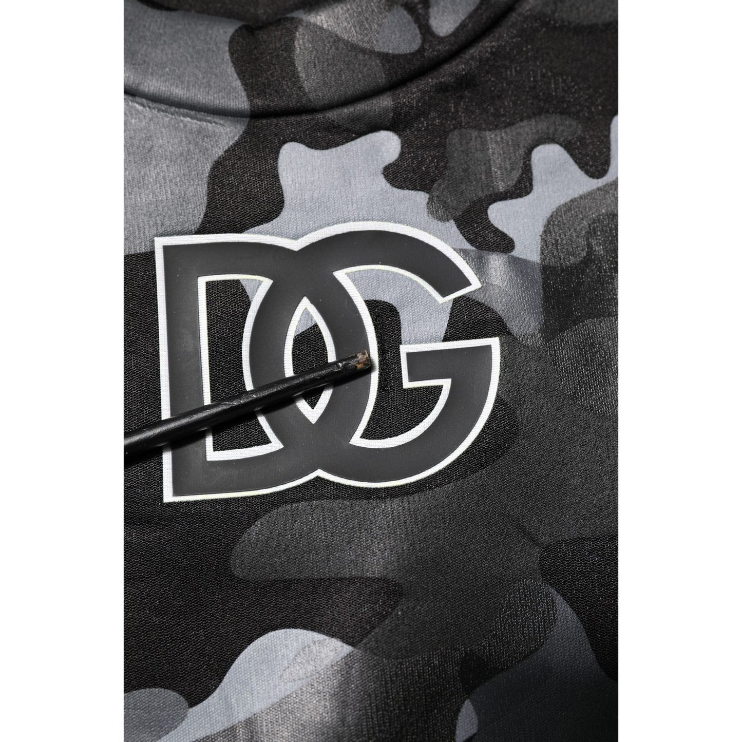 Dolce & Gabbana Black Camouflage Pullover Sweatshirt Sweater