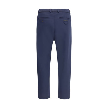 Prada Blue Polyester Casual Pants