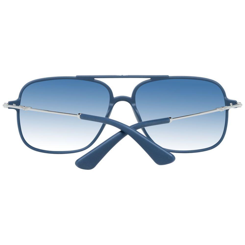 Police Blue Plastic Sunglasses