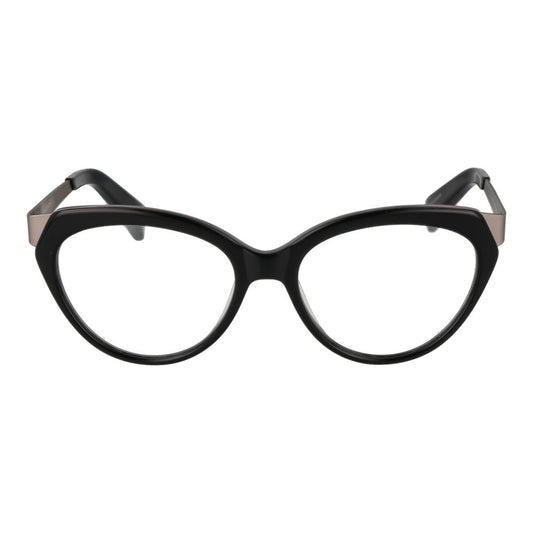 Yohji Yamamoto Gray Unisex Glasses Frame, cat eye style with full-rim gray acetate, size 53-17-140, including branded soft case.
