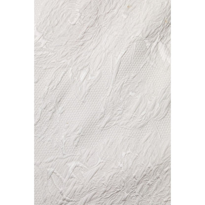 Dolce & Gabbana White Floral Brocade A-line High Waist Skirt